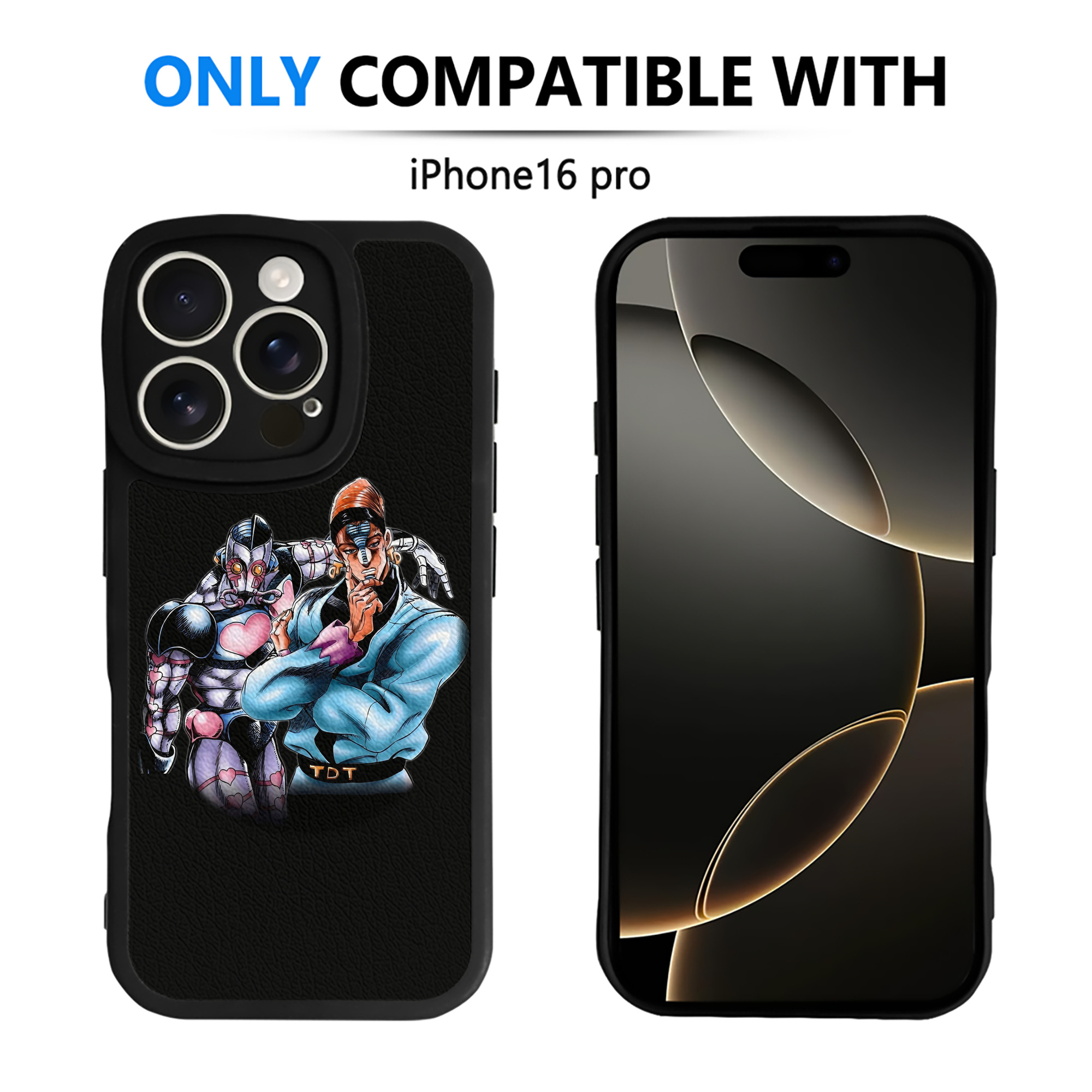 （画像用） ジョジョの奇妙な冒険 ひがしかた じょうすけ JoJo's Bizarre Adventure Higashikata Josuke 【iPhone 16シリーズ対応】シリコンスマホケース（レザー調） 材質：シリコン